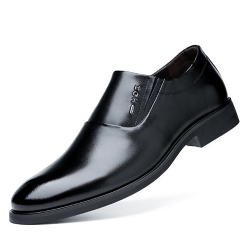 Zapatos de vestir de negocios clásicos para hombre, calzado de boda Formal a la , Oxford, para oficina, color negro, verano