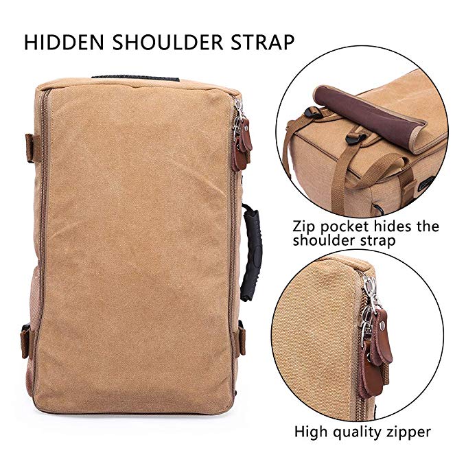 KAKA Vintage toile voyage sac à dos hommes femmes grande capacité bagages sacs à bandoulière sacs à dos mâle étanche sac à dos sac pack