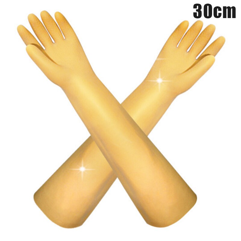 Long Protective Gloves Acid Resistant Chemical Protection Latex Industrial Gloves for Work VH99: 30cm