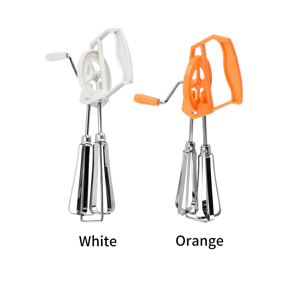 Stirring Rotating Stainless Steel Kitchen Tools Hand Push Blending Whisk Manual Blender Milkshakes Milk Frother For Cooking