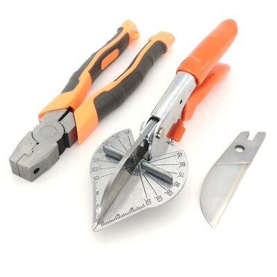 Pipe Cutter PE Plastic Pipe Hose Scissor Multi Angle Mitre Siding Wire Duct Cutter Plumbing Tool For Housework Decoration: Set 4