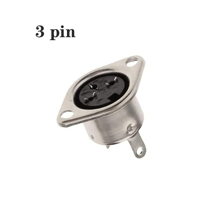 3/4/5/6/7/8 pin DIN man vrouw plug met plastic handvat en vrouwelijke socket behuizing paneelmontage chassis connector solderen
