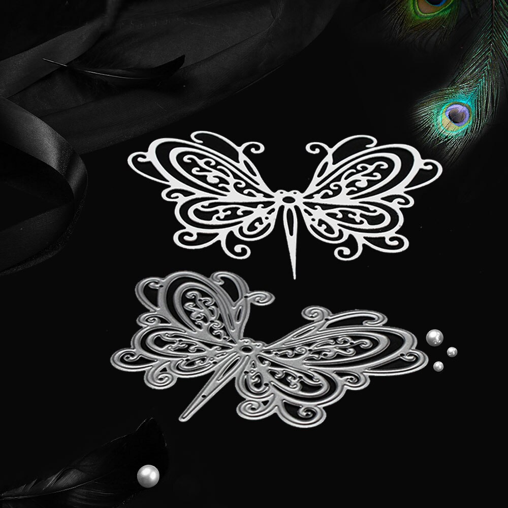 Impresionante Troqueles de corte de Metal de mariposa para álbum de recortes, nuevos Troqueles para manualidades de puntada Troqueles