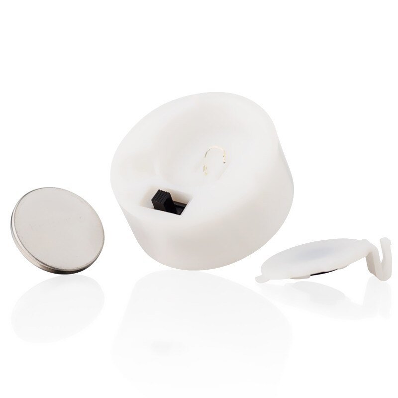 2/4PC Tea Lights Flameless Led Tealight Candles Battery Operated Warm White Flameless Pillar Candle Bluk For Romantic Decoration