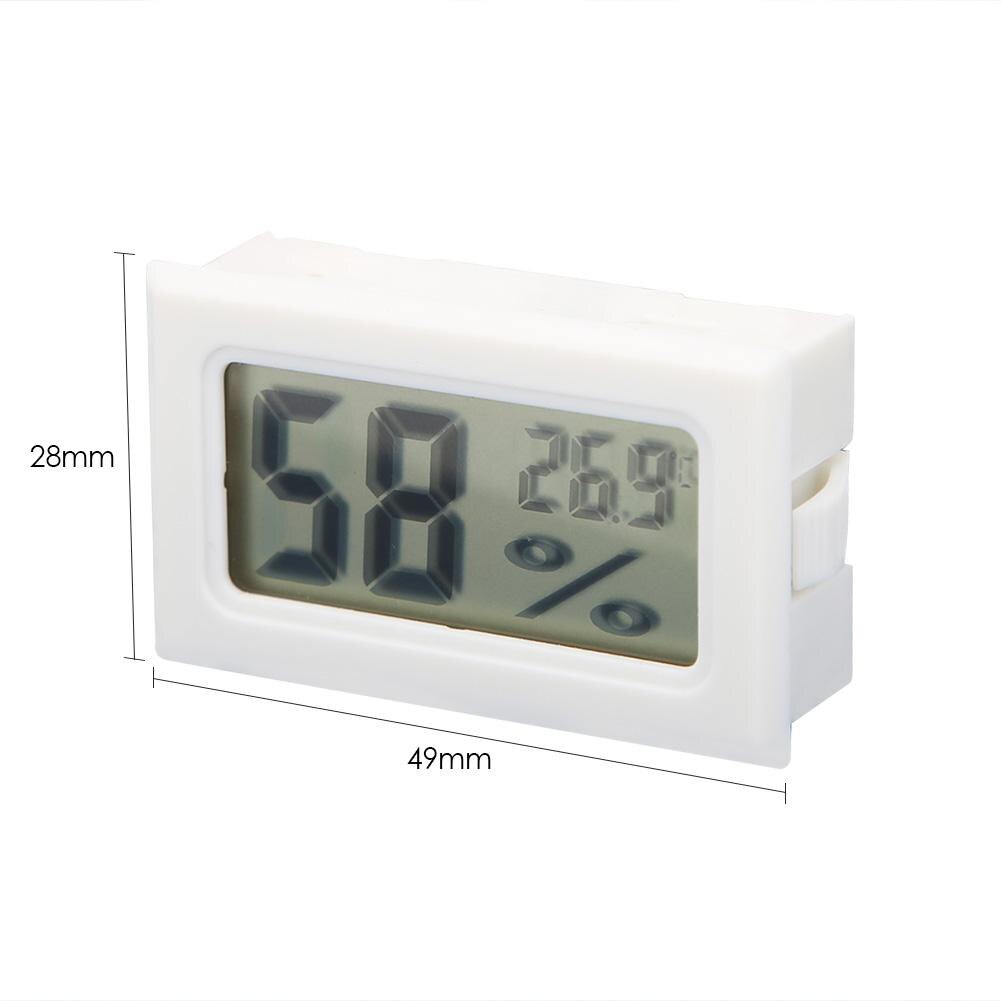 Thermometer Hygrometer Indoor Kamertemperatuur Sensor Mini Digitale Lcd Temperatuur Vochtigheid Meter Weerstation Met Klok