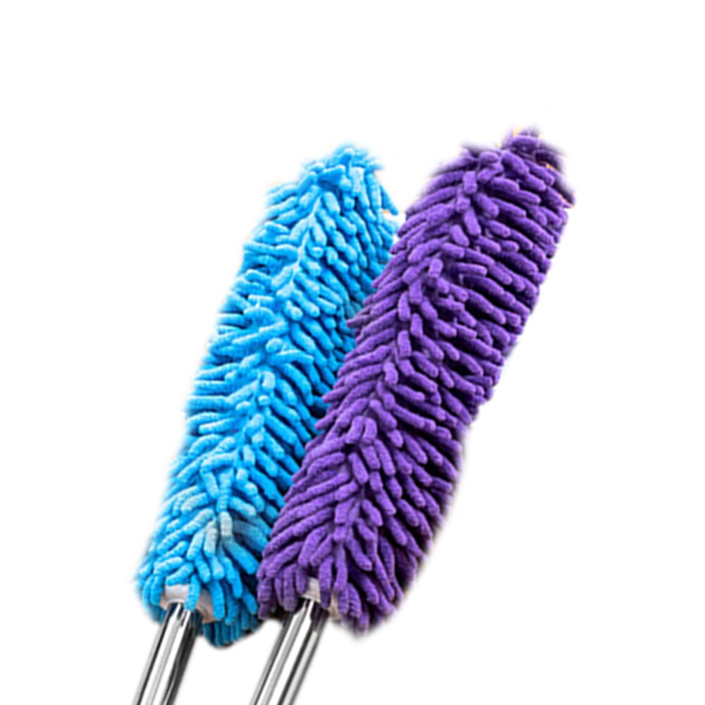 2Pcs Extendable Duster Telescopic with Microfiber Head Removable and Machine Washable Duster Dusting Brush Pole for Office/Home