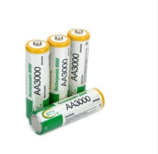 12 Stks/partij Bty Aa 3000 Mah 1.2 V Quanlity Oplaadbare Batterij Aa 3000 Mah Ni-Mh 1.2 V Oplaadbare 2A Batterij +