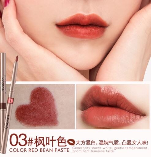 11 farger automatisk lip liner langvarig vanntett lip liner blyant vanntett leppe verktøy leppesminke: 03