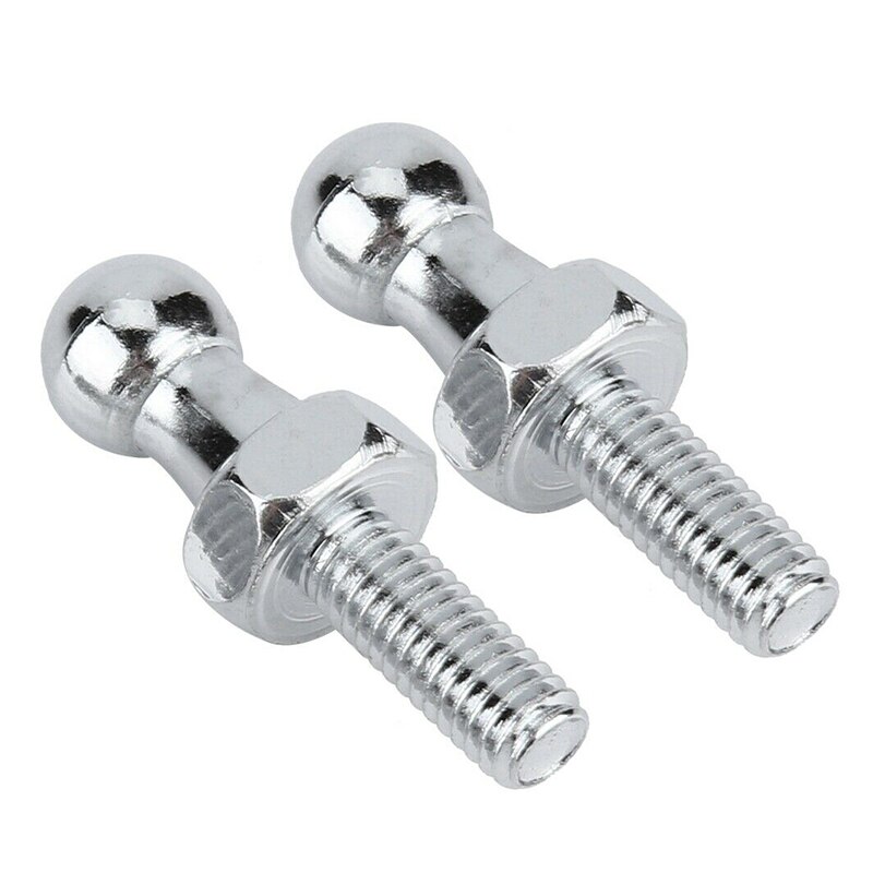 2pcs M6 10MM Spring Ball Screw Bolts for Gas Struts Ball Ended Bolts Bonnet Gas Spring Ball Stud TD326