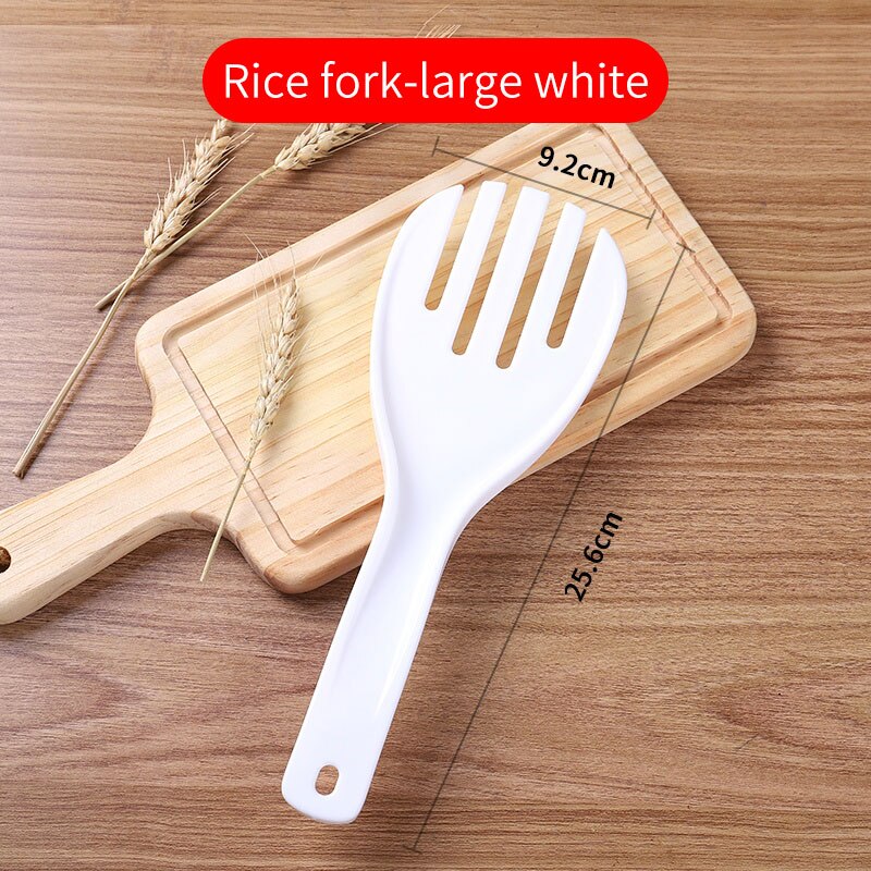 Pala de arroz antiadherente para el hogar, cuchara vertical para servir arroz, cocina, cuchara de arroz suelta, cuchara de cocina, plástico para arroz: rice fork