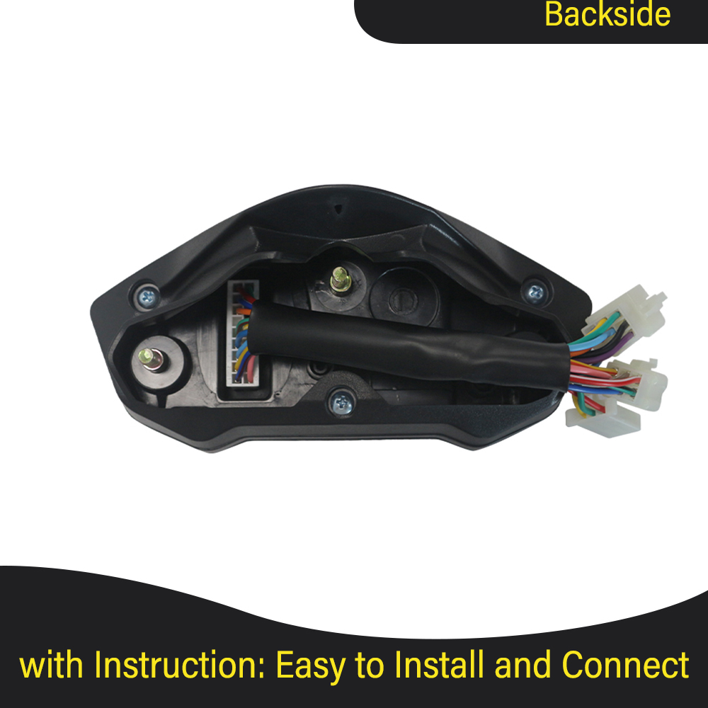 LCD Universal Motorcycle Speedometer Gauge Odometer 5 Gear 7 Backlight 11000 RPM 199 KMH MPH Motorcycle Tachometer