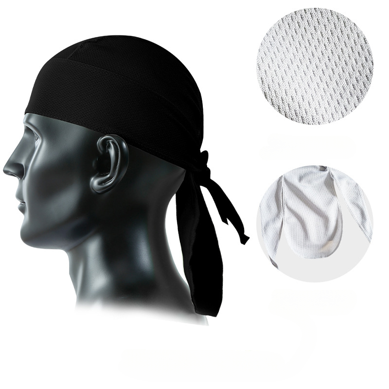 Unisex Quick Dry Camo Cycling Cap Head Scarf Men Running Riding Bandana Headscarf Camo Printing Cap Headband Men Head Scarf: WHITE
