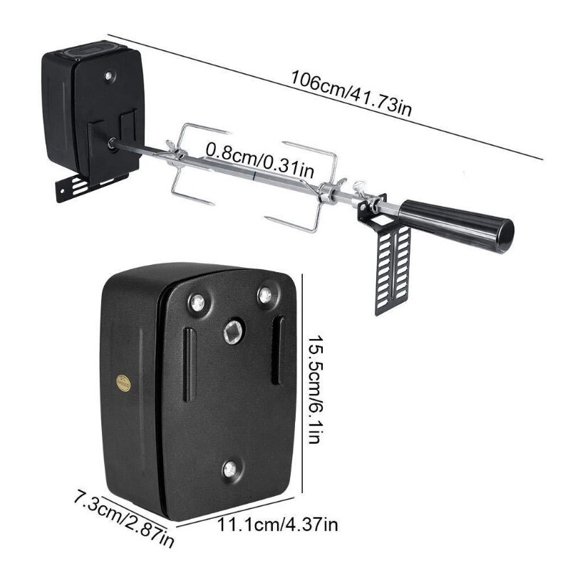 Portable Electric Barbecue Grill Stainless Steel BBQ Tool Kits for Outdoor Cooking Camping Hiking Picnics Backpacking