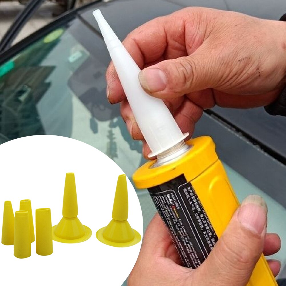 8pcs/set Finishing Multifunction Accessories For Caulking Glass Cement Sealant Tool Home Floor Glue Nozzle Interior Durable