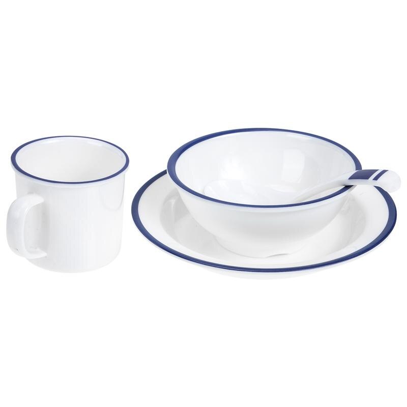 1 Set Melamine Bowl Kit Bowl Cup Plate Kit Kitchen Soup Container Restaurant Dinnerware Enamel Table Melamine Chinese Tableware: white
