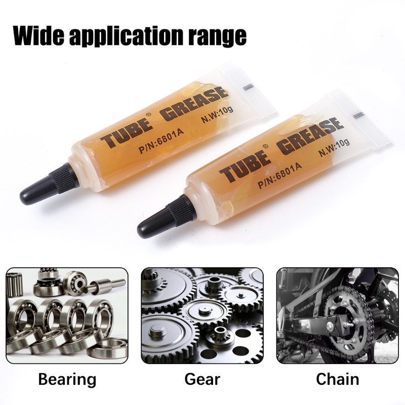 Graisse pour chaîne d'engrenage de roulement 10g, graisse pour engrenages de machines professionnelles, huile pour roulements, lubrifiant pour roues de vélo, graisse en plastique et Silicone