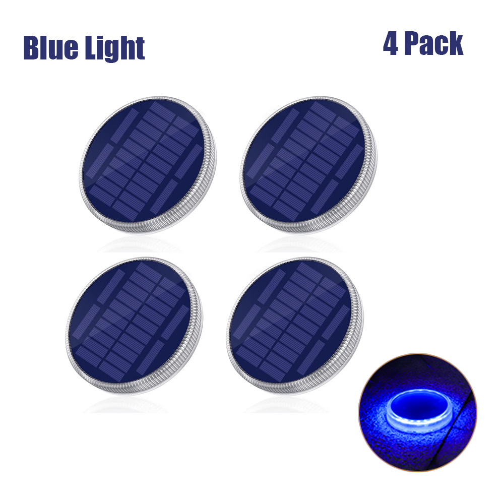 Led Solar Dekverlichting Outdoor Waterdicht Gazon Lampen Batterij Aangedreven Solar Stap Licht Voor Pathway Oprit Tuin Loopbrug Patio: orange