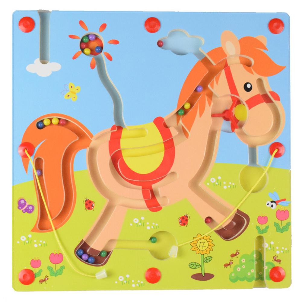 Kinderen Educatief Magnetische Doolhof ouder-kind Puzzel Intelligentie Speelgoed Kinderen Kinderen Speelgoed: horse