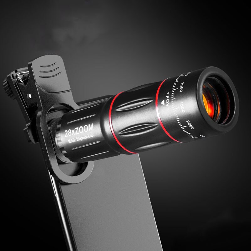28X4K Hd Mobiele Telefoon Camera Lens Telescoop Zoom Macro Lens Voor Iphone Samsung Smartphone Fish Eye