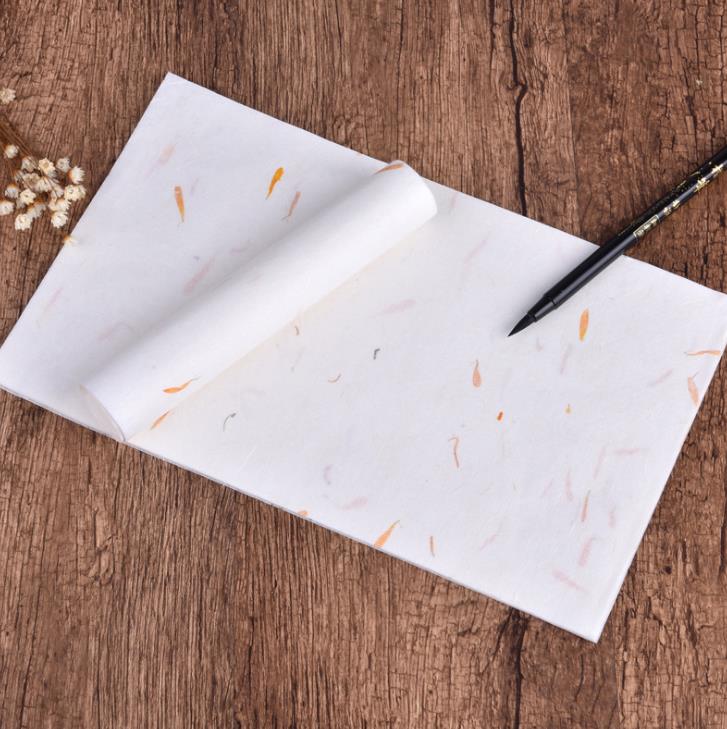 10 Pcs/set Vintage Chinese Style Painting Paper Calligraphy Letters Painting Paper Plant Flowers Letter Paper Stationery