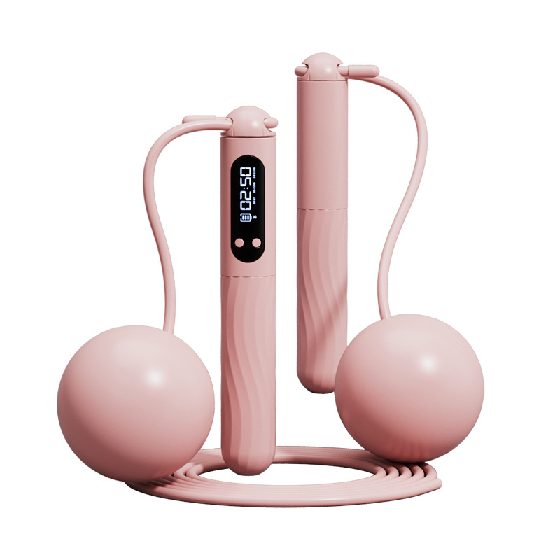 Cuerda de saltar recargable con Bluetooth inteligente, pelota ponderada inalámbrica, deportes de Fitness para adultos, artículos deportivos
