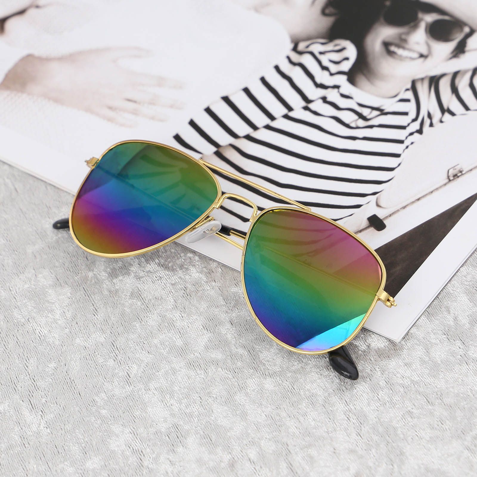 CellDeal UV400 Schutz Sonnenbrille Anti-Uv-Reflexion von freundlicher Spiegel Brillante Durchführen retro Pilot Kind Junge Mädchen