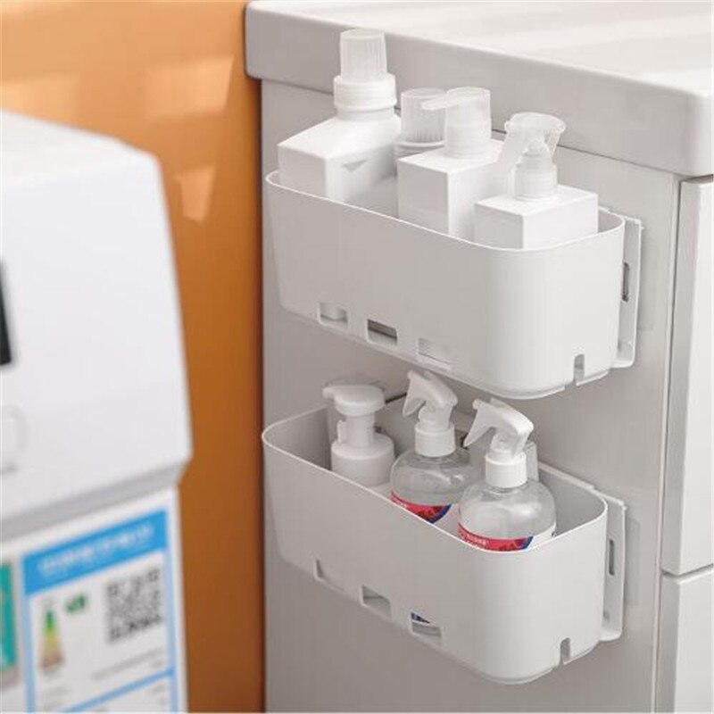 Kitchen Organizer Cabinet Basket for Seasoning Multifunctional Hanging Storage Box Wall Mounted Drawer Rack