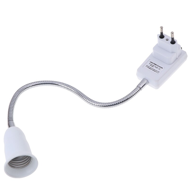E27 Table Light Bulb Lamp Holder Socket + Switch Adapter Converter EU Plug