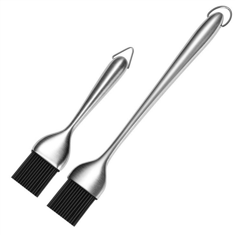 Silicone Kitchen Oil Brush BBQ Grill Basting Brush Barbecue Cooking Brush Silicone Pastry Brush for Baking Grill BBQ Accessories