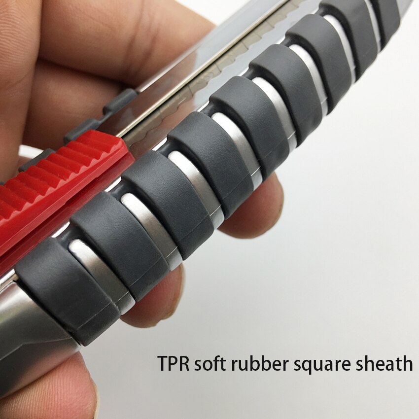 Cuchillo de alta resistencia SK5, hojas de papel tapiz de acero de aleación de 18mm, cuchillo de utilidad con bloqueo de tornillo, 5 cuchillas de almacenamiento Industrial para el hogar