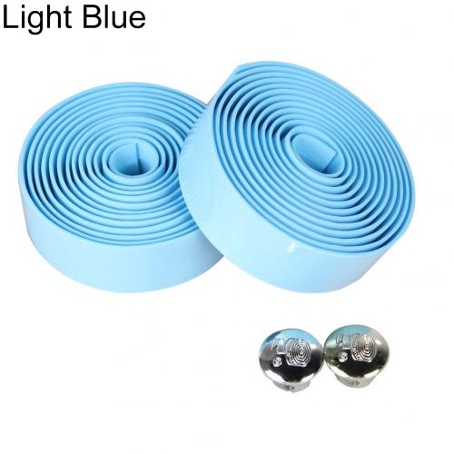 Cinta de manillar de camuflaje para Ciclismo, cinturón con asa para Ciclismo, corcho antideslizante, accesorios para Ciclismo, 2 uds.: Light Blue