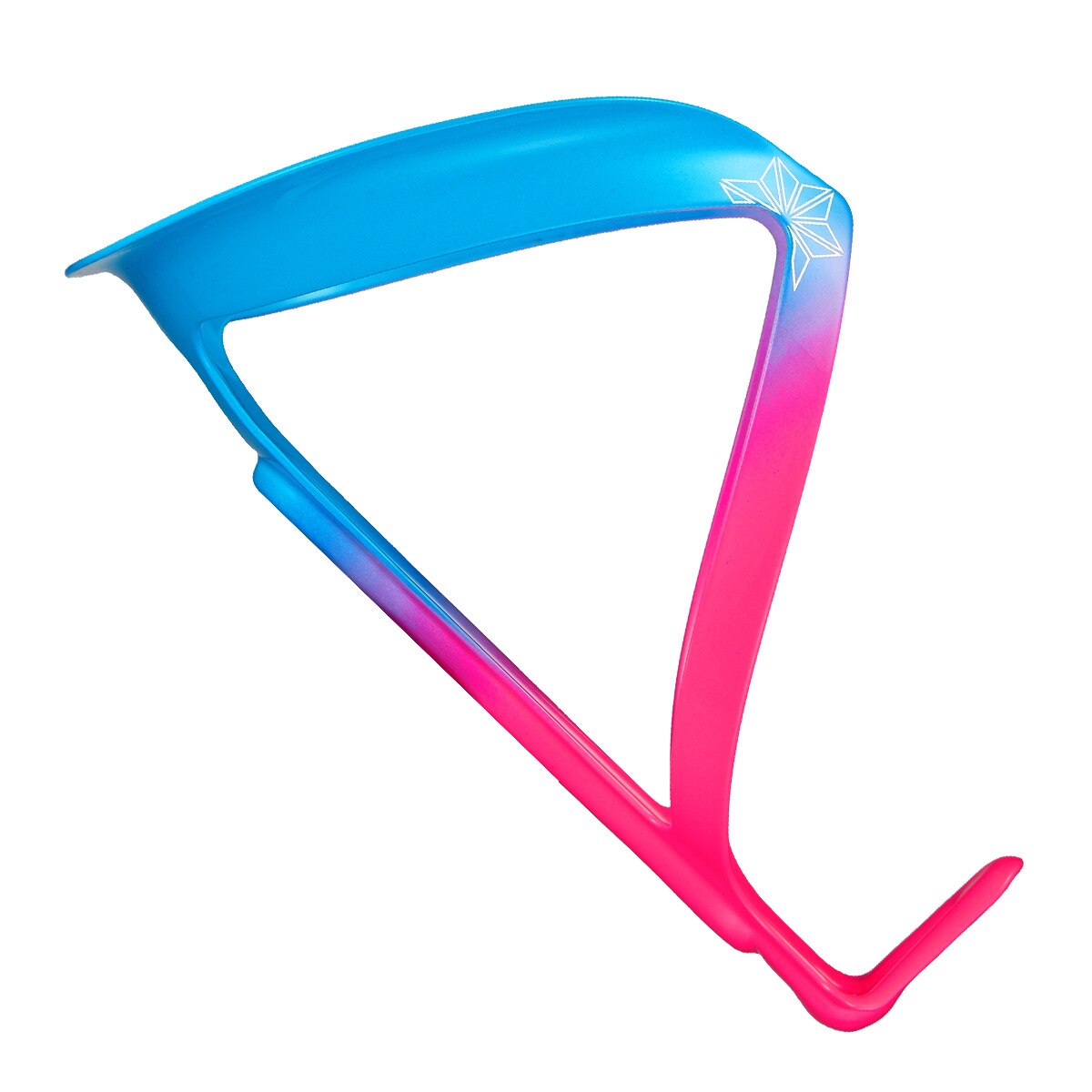 Supacaz oil slick vattenflaskhållare för mountainbike färgglada lutande vattenkokare ultralätta cykeltillbehör: Rosa blå