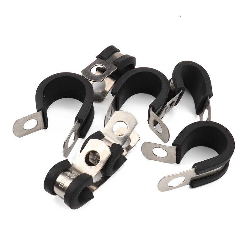 [Combination]for Automobile Pipeline 48Pcs 5 Specifications Stainless Steel Rubber Band Clamps