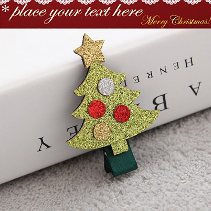 Baby Meisje Haar Clips Elanden Tree Star Kids Haarspelden Headwrap Baby Meisje Haar Accessoires Baby Haar Clips Kerstcadeaus: dot tree