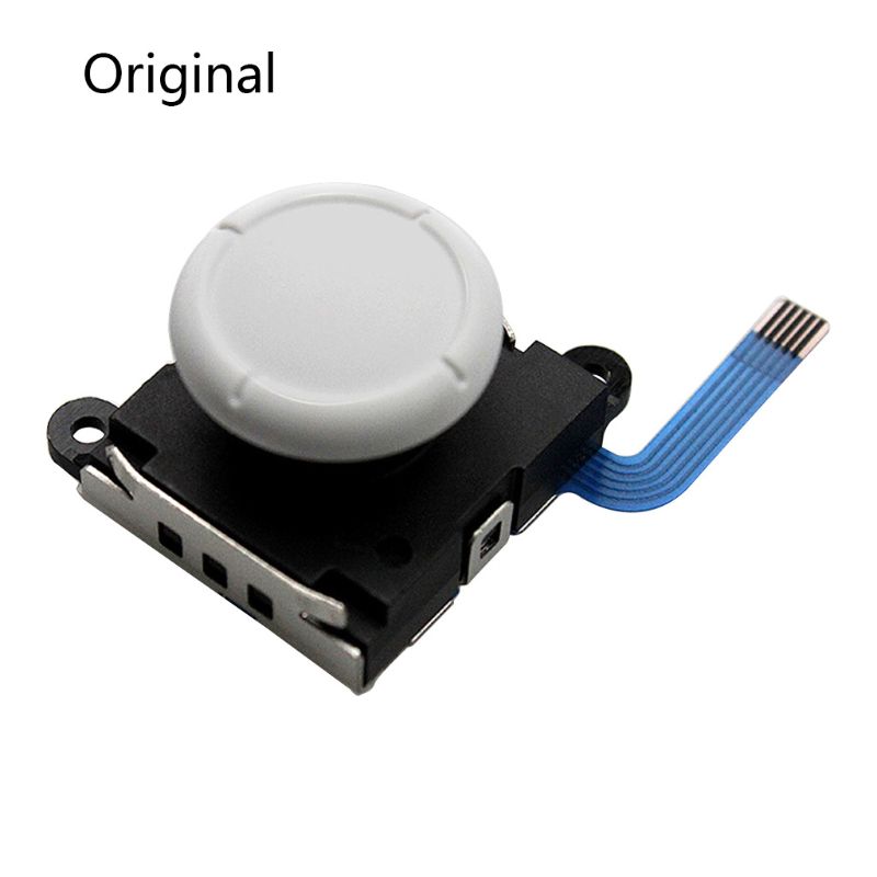 Barra analógica 3D con Sensor para Nintendo Switch, reemplazo de Joystick para mando de Nintendo Switch, accesorios de juego, 1 ud.: Blanco