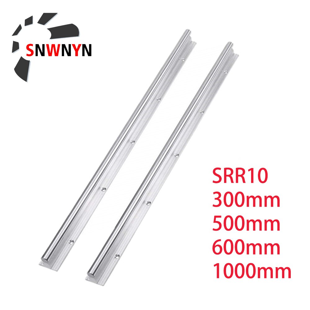 10mm SBR10 Linear Rail SBR Length 300 500 600 1000mm 2Pcs Shaft Rod Optical Axis Guide Bearing For CNC Parts