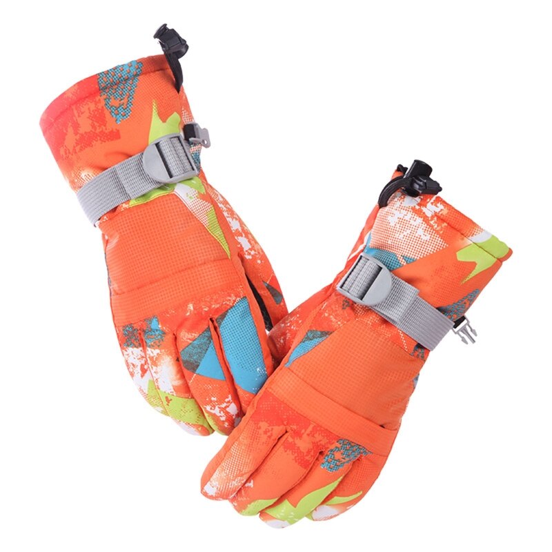 Erwachsene Winter Warme Berg Snowboard Touchscreen Ski Handschuhe Wasserdicht Volle Finger Handschuhe für draussen Motorrad: M Orange