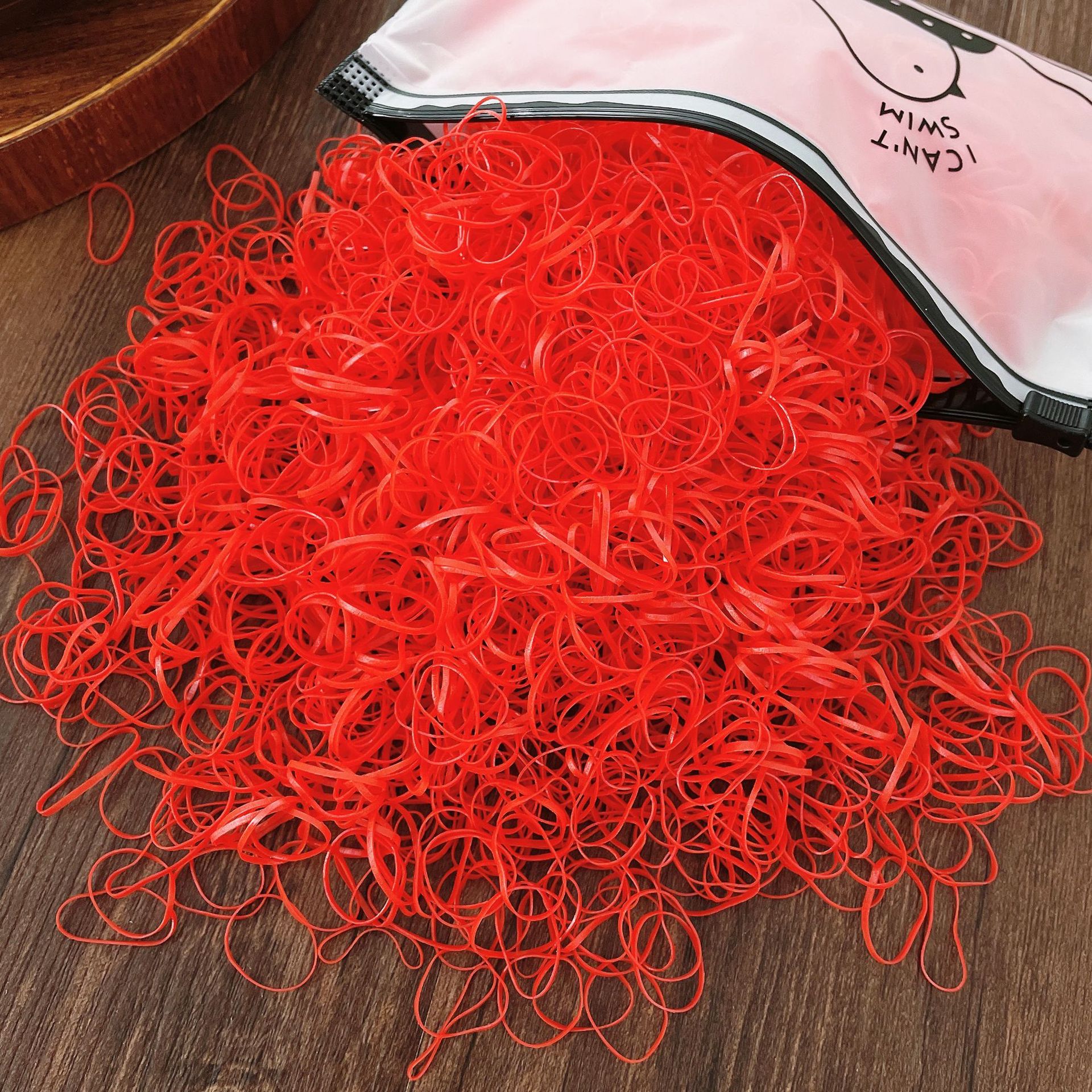 500/Pack Girls Colorful Small Disposable Hair Bands Thicken Elastic Rubber Band Ponytail Holder Hair Accessories: Silver