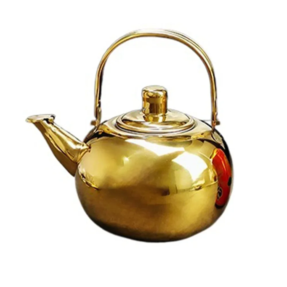 Bollitore per acqua in acciaio inossidabile Teiera con filtro infusore Bollitore per caffè verde Oolong Tè brocca casa ufficio Tè caffè utensili Pentole: prugna