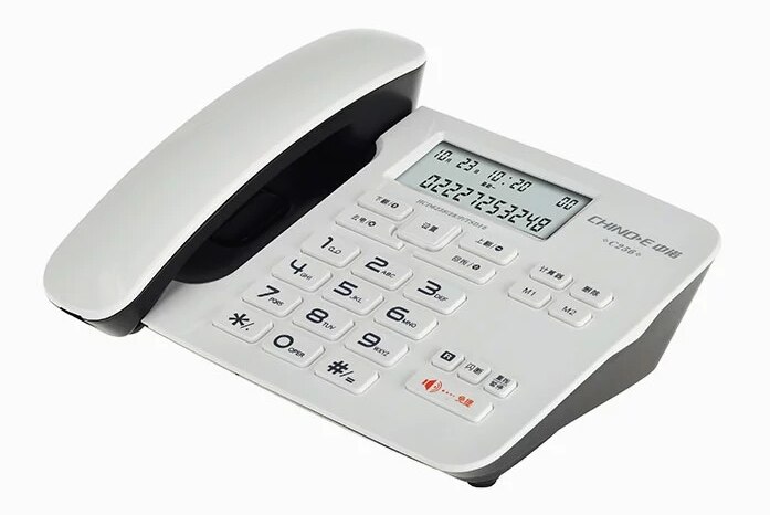 Teléfono de negocios, teléfono fijo familiar, manos libres, identificador de llamada con retroiluminación, Dial manos libres, para casa, oficina y Hotel