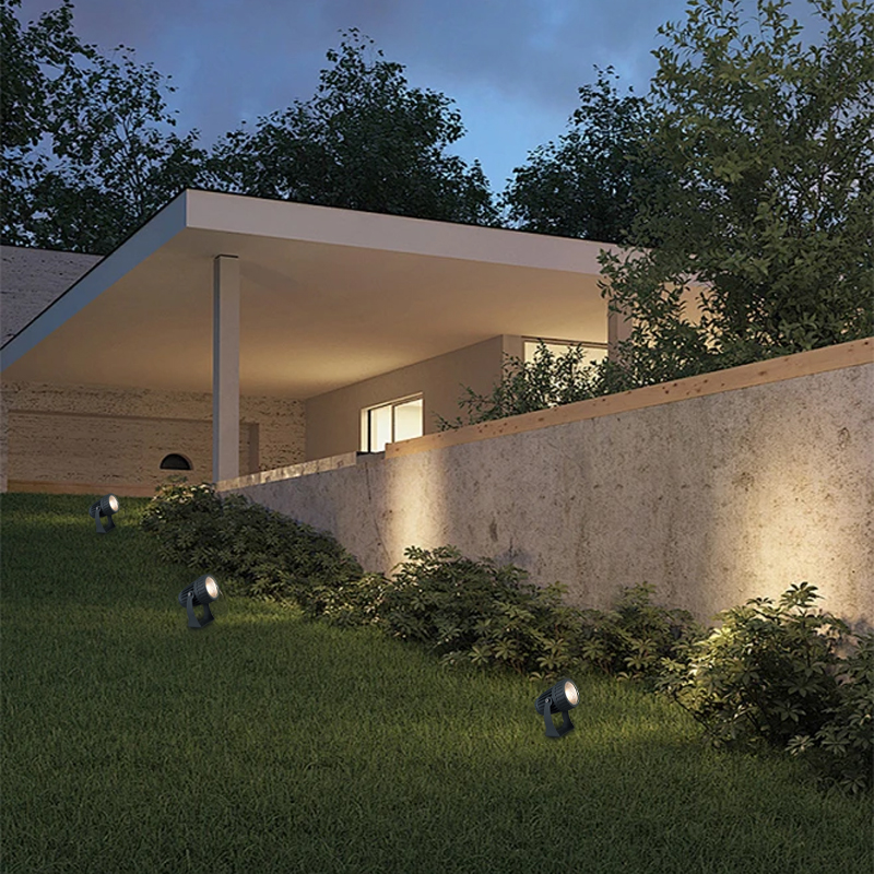 Lampe de pelouse LED COB, 15W, 10W, 20W, 25W, 5W, éclairage extérieur de jardin, éclairage étanche, chemin de jardin LED, projecteurs AC85-265V DC12V