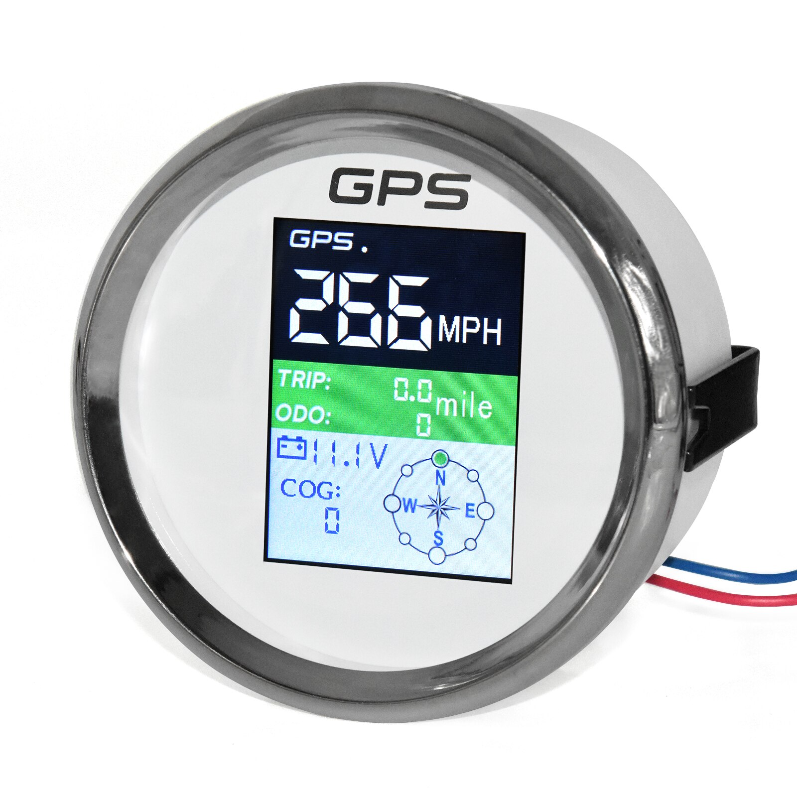 HD 85mm GPS Speedometer + GPS Antenna Sensor Odometer Adjustable Trip ODO COG TFT Screen Speed Gauges For Motor Yacht Boat Car