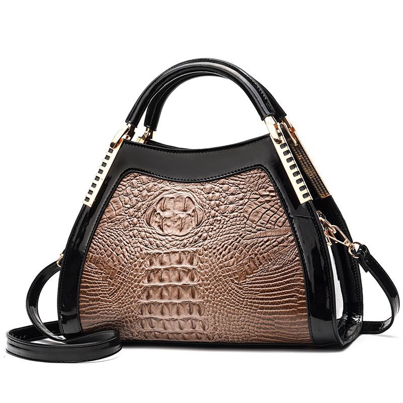 Doudou Women's bag autumn crocodile pattern one shoulder messenger bag Korean version ins simple trend ladies h