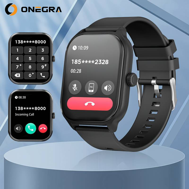Smart Watch para homens e mulheres, mostrador personalizado, relógios de aço, rastreador de fitness esportivo, frequência cardíaca, smartwatch para Android e iOS, novo: Branco