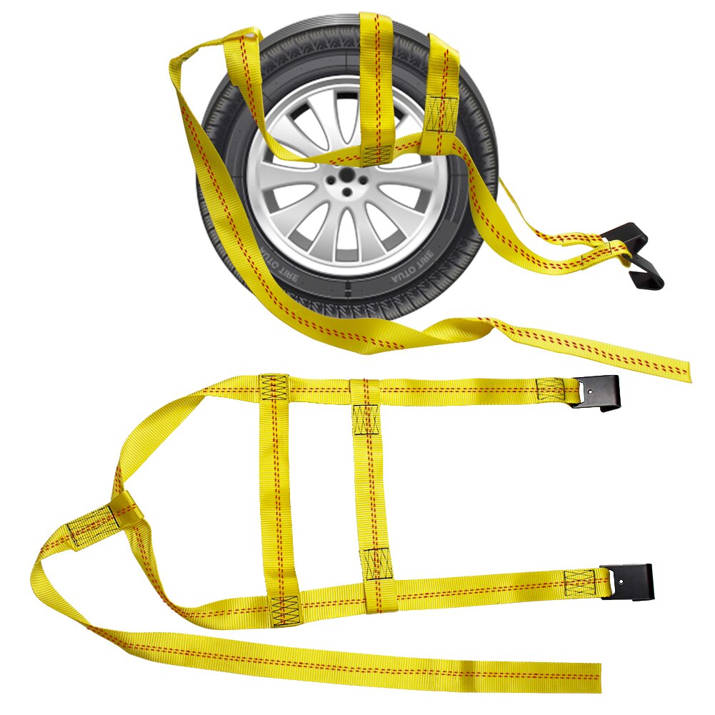 Tow Dolly Fenders 2-Pack CarBole Tire Basket Straps - 10,000 Lb Strength For 17-21" Wheels On Tow Dollies Tow Dolly Tire Straps
