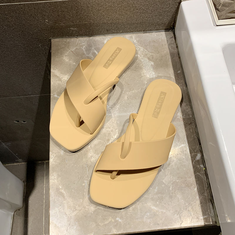 Women Sweet Light Weight Pvc Beach Flip Flops Lady Casual Comfort Summer White Anti Skid Flip Flops Tong Femme E5929: b / 6.5