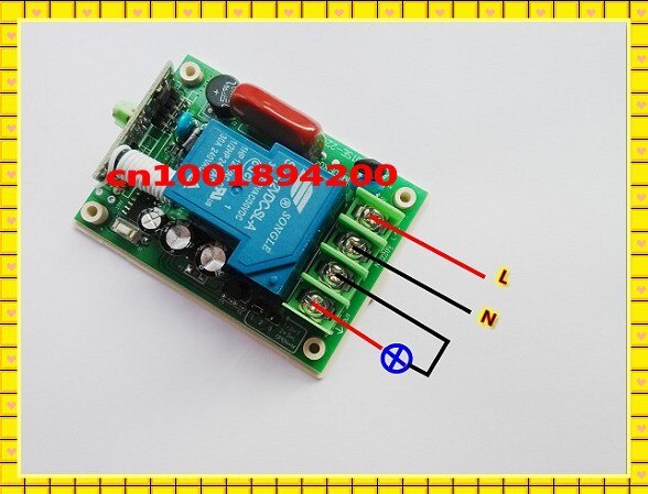 AC 220V 30A Relay Remote Switch + Micro Transmitter Power ON Transmitting Signal DC3V-12V ev1527 RF Alarm System Relay Switch TX