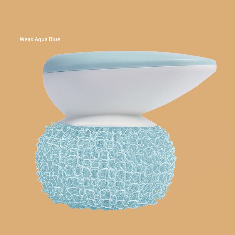 Nano piłka stalowa szczotka druciana piłka sprzątanie kuchni zmywanie naczyń wełna stalowa podkładka robić czyszczenia kolorowy uchwyt robić szorowania: zielony