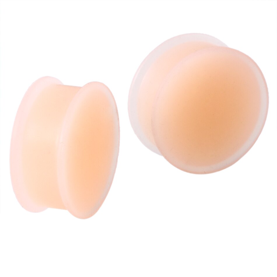 2 STUKS Skin Siliconen Oordopjes Tunnels Piercings Flexibele Oorbel Meters Oor Brancards Siliconen Tunnels Expanders Body Sieraden