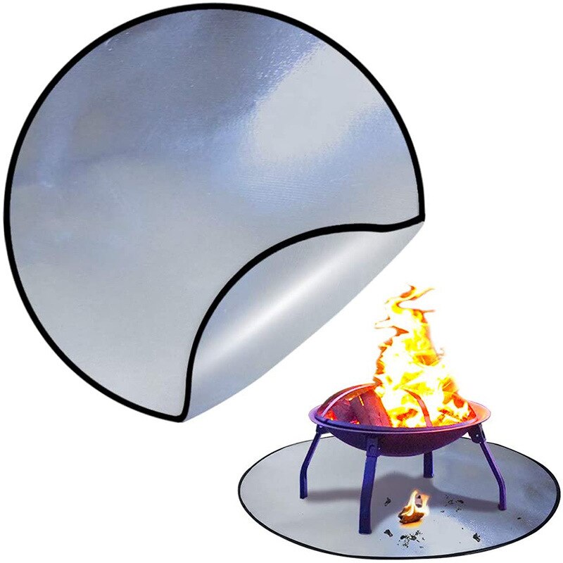 Feuer Grube matt dauerhaft Schutzhülle Glut Pad Feuerfeste Decke BBQ Boden matt Hemmende Schutz Wiederverwendbare Feuer Grube matt Ich bin Freien